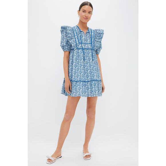 HYACINTH HOUSE Blue Floral Rosaleigh Mini Dress Size XL NWT - Picture 4 of 7